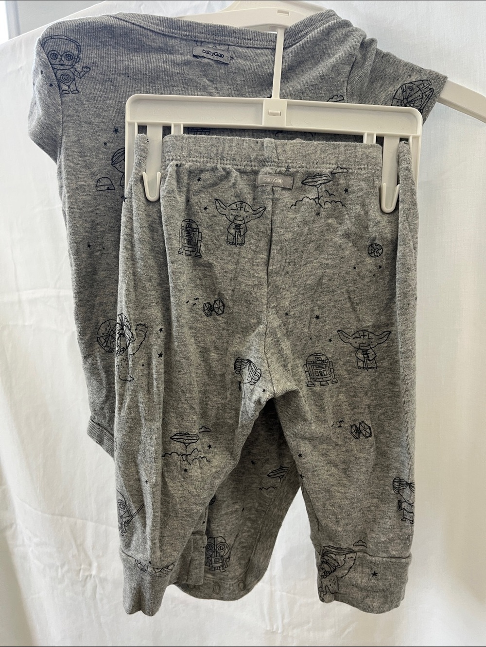 GAP Gray Star Wars Baby Sleep Tee